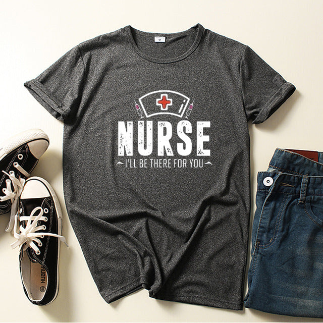 Nurse Be for You Letter Print Women T Shirt