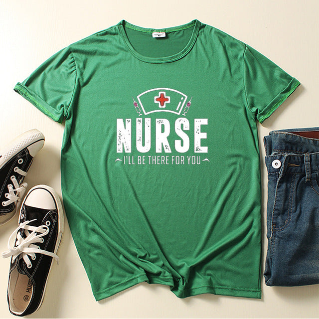 Nurse Be for You Letter Print Women T Shirt