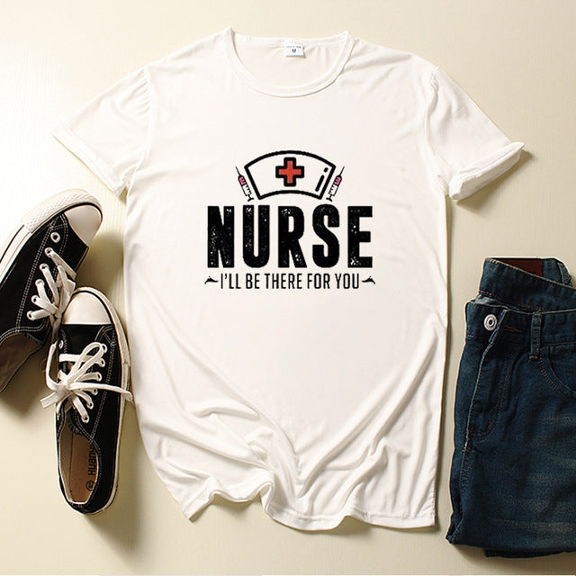 Nurse Be for You Letter Print Women T Shirt