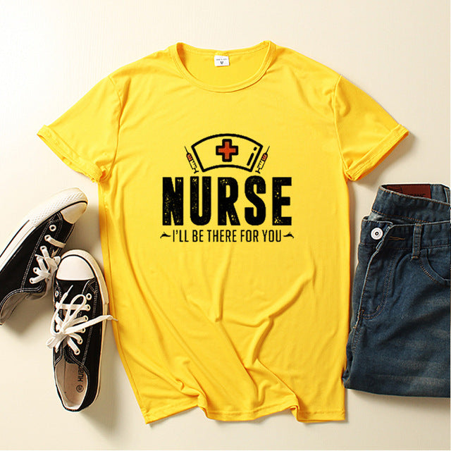 Nurse Be for You Letter Print Women T Shirt
