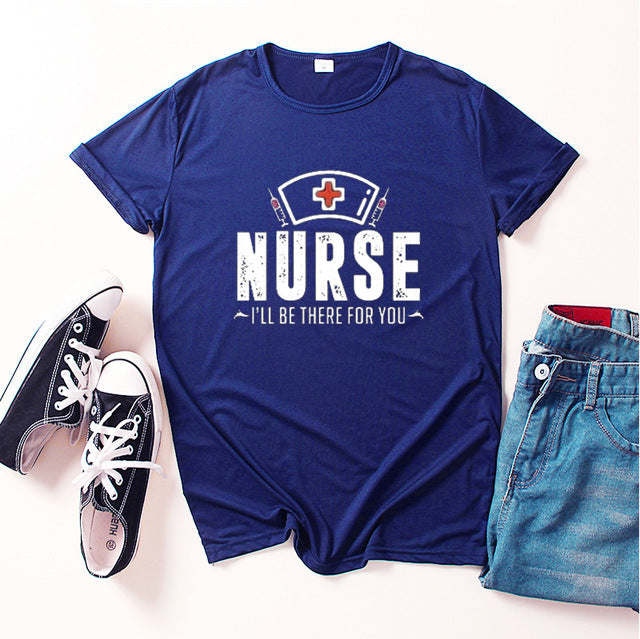 Nurse Be for You Letter Print Women T Shirt