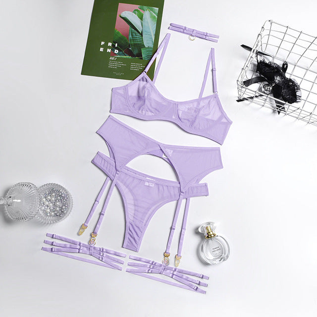 Transparent Lace Seamless Erotic Lingerie
