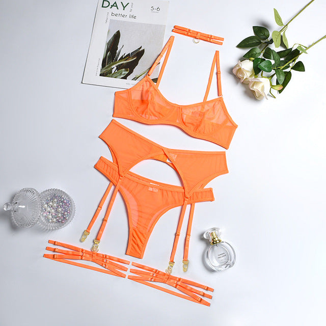 Transparent Lace Seamless Erotic Lingerie