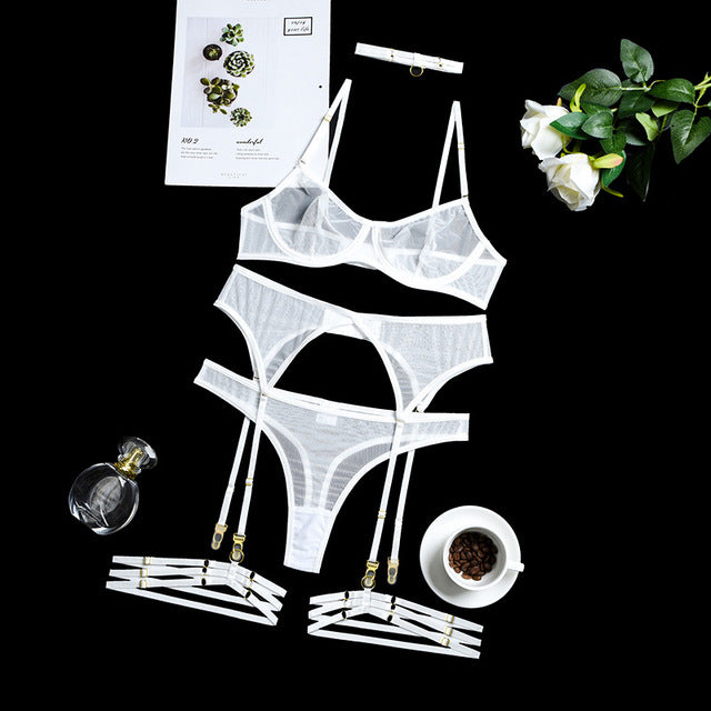 Transparent Lace Seamless Erotic Lingerie