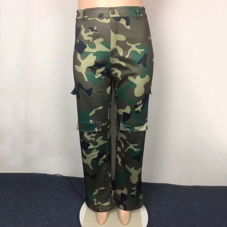 4xl 5xl Plus Size Camouflage Print Pants