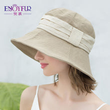 Load image into Gallery viewer, Foldable Cotton Summer Sun Hats For Women
