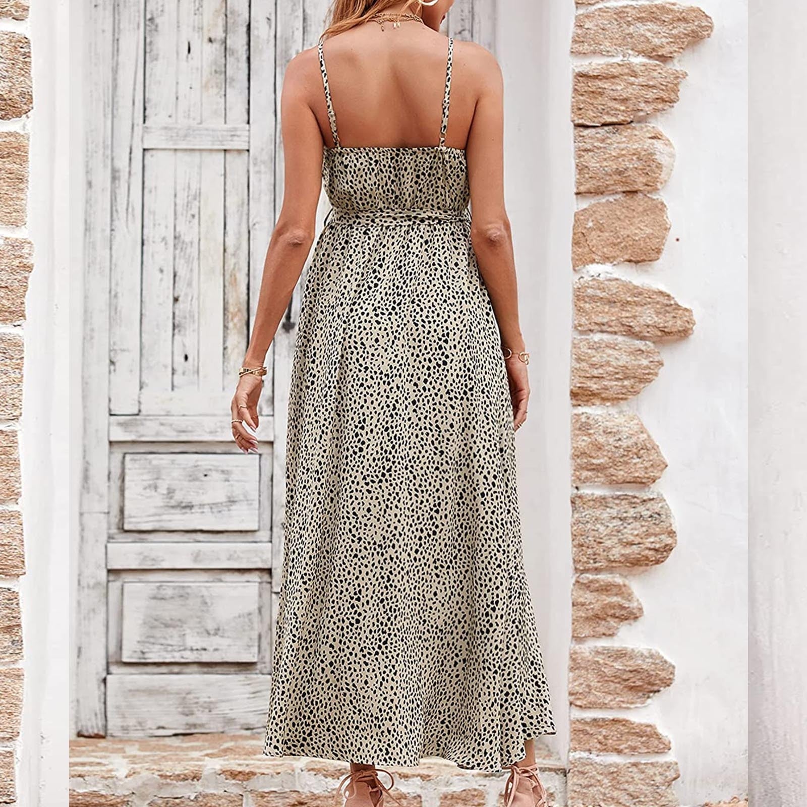 Boho Summer Dresses With Spaghetti Straps
