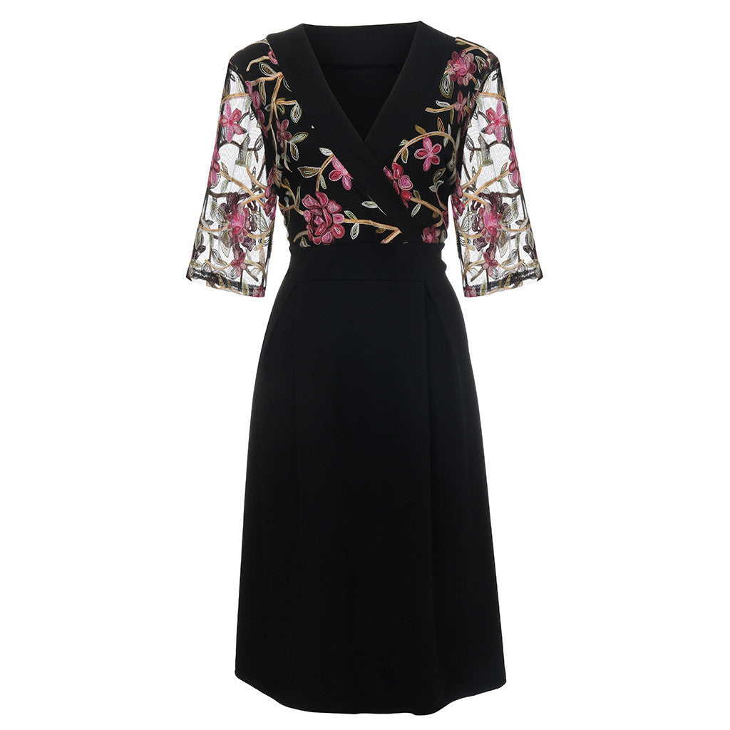 XL-5XL Plus Size Short Sleeve Floral Boho Sundress