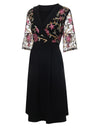 XL-5XL Plus Size Short Sleeve Floral Boho Sundress