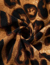 Casual Turtleneck Sleeveless Leopard Bodysuit