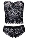 Adjustable Thin Lace Flower Printed Underwear Suit