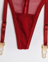Wireless Lace Hollow Out Sexy 3 Piece Set