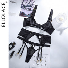 Load image into Gallery viewer, Wireless Lace Hollow Out Sexy 3 Piece Set
