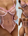Mesh One Piece Bra Set Seamless Bodysuit