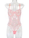 Mesh One Piece Bra Set Seamless Bodysuit