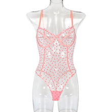 Load image into Gallery viewer, Mesh One Piece Bra Set Seamless Bodysuit
