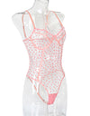 Mesh One Piece Bra Set Seamless Bodysuit