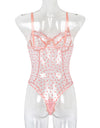Mesh One Piece Bra Set Seamless Bodysuit