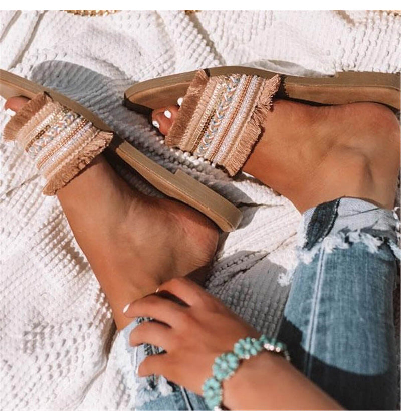 Flat Casual Slip-On Slides