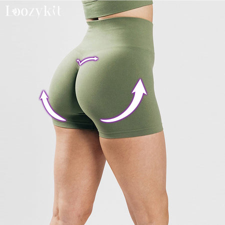 High Waist Push Up Breathable Scrunch Butt Sports Short
