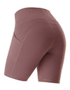 High Waist Gym Shorts With Phone Pocket