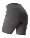 High Waist Gym Shorts With Phone Pocket