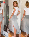 Summer Charm Split Long Skirt