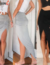 Summer Charm Split Long Skirt