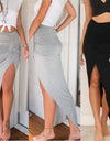 Summer Charm Split Long Skirt