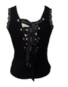 Backless Hollow Bandage Solid Color Camisole