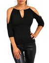 Short Sleeve Off-shoulder Blouse S-XL