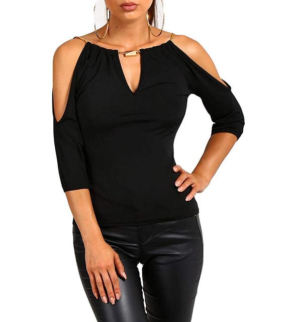 Short Sleeve Off-shoulder Blouse S-XL