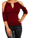 Short Sleeve Off-shoulder Blouse S-XL