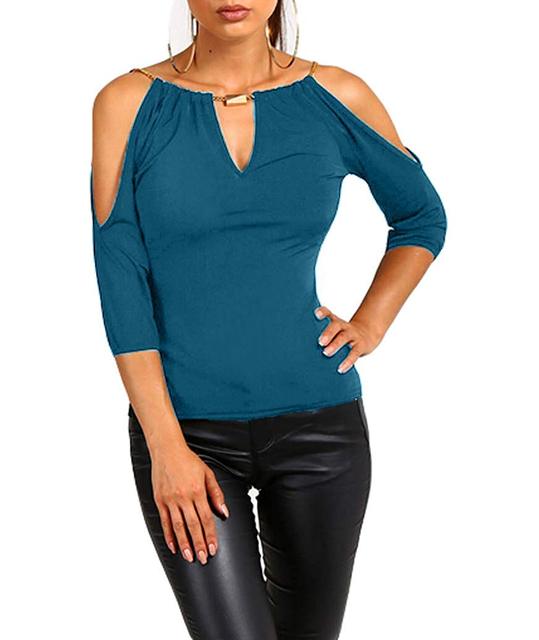Short Sleeve Off-shoulder Blouse S-XL