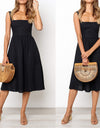 New Sexy Backless A-line Dress With Spaghetti Strap