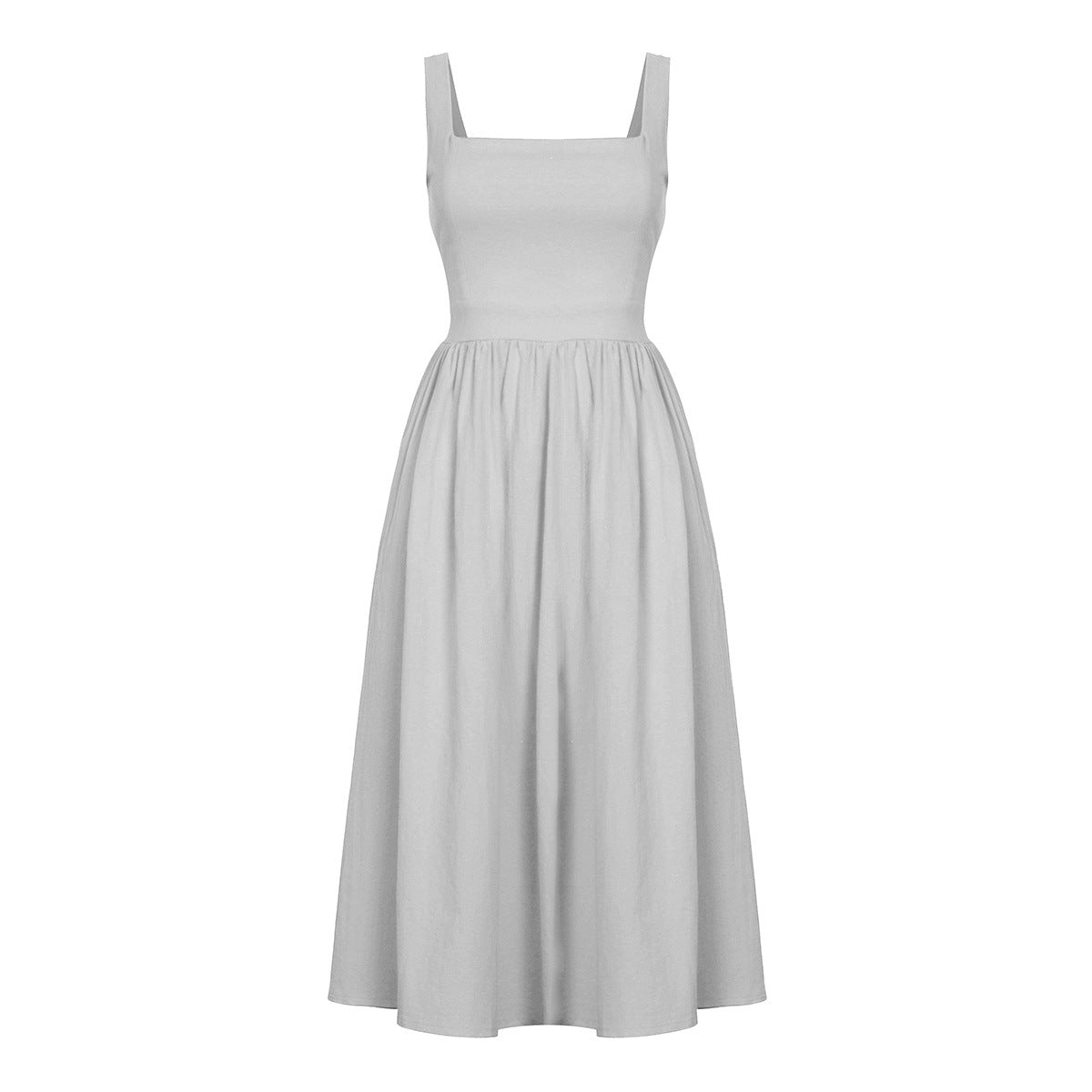 New Sexy Backless A-line Dress With Spaghetti Strap