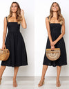 New Sexy Backless A-line Dress With Spaghetti Strap