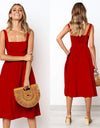 New Sexy Backless A-line Dress With Spaghetti Strap