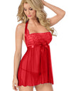 S-6XL Lace Night Dressing Gown