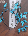 Handmade Blue Butterfly Headband
