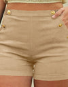 High Waist Slim Elastic Shorts