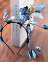Handmade Blue Butterfly Headband